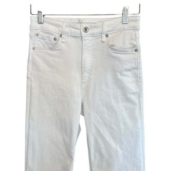 Rag & Bone Nina High Rise Ankle Flare Jeans White 25 Contemporary Minimalist - Picture 2 of 7